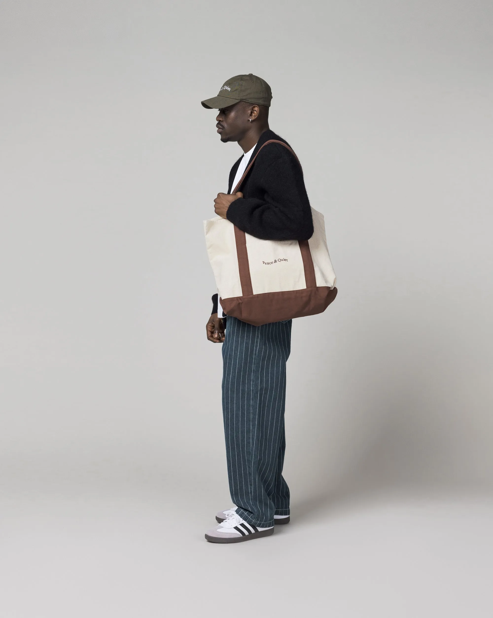 Museum of Peace & Quiet Wordmark Boat Tote sold by Asphalt Gold product image thumbnail 2