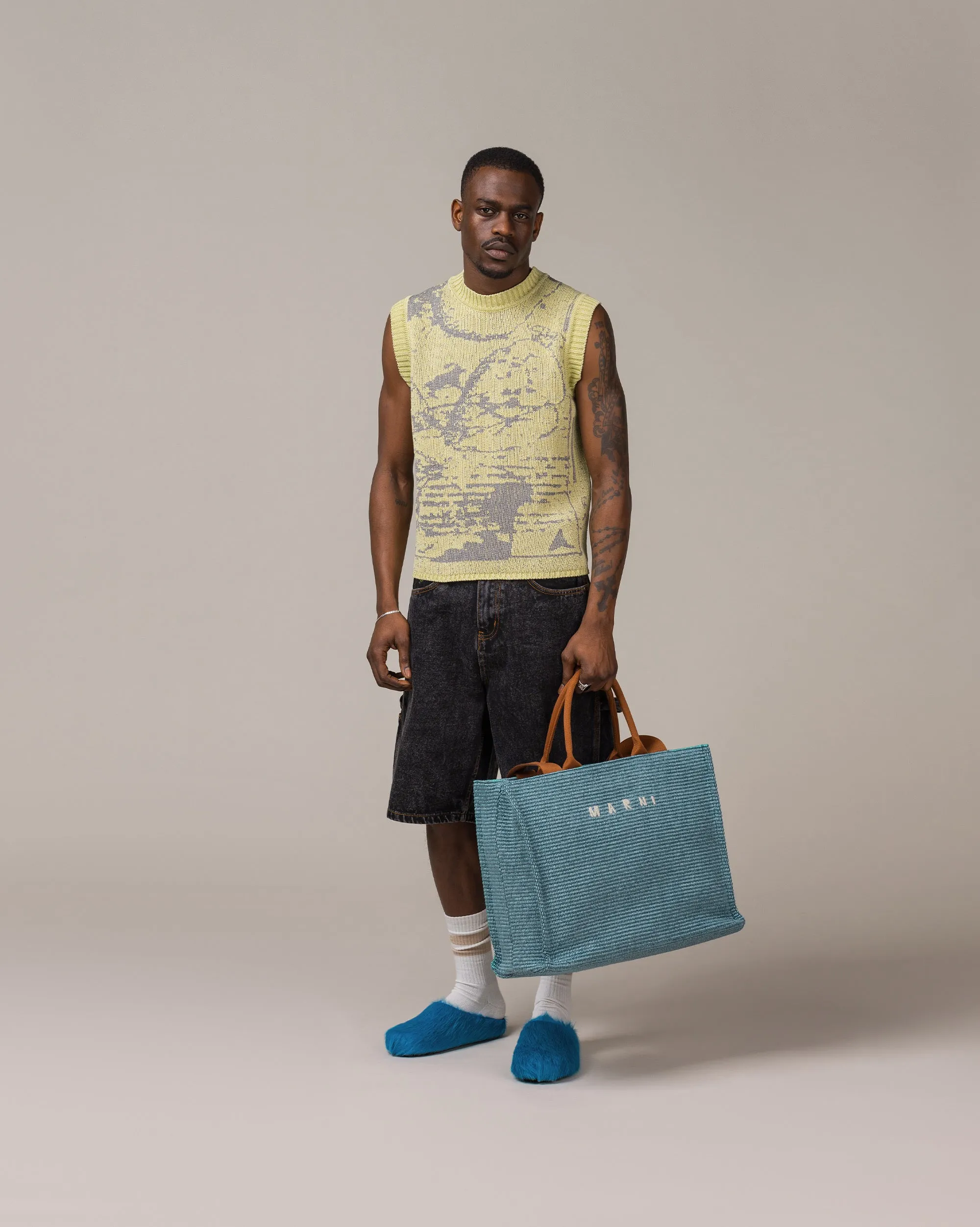 Marni Cotton Shopping Bag sold by Asphalt Gold product image thumbnail 2