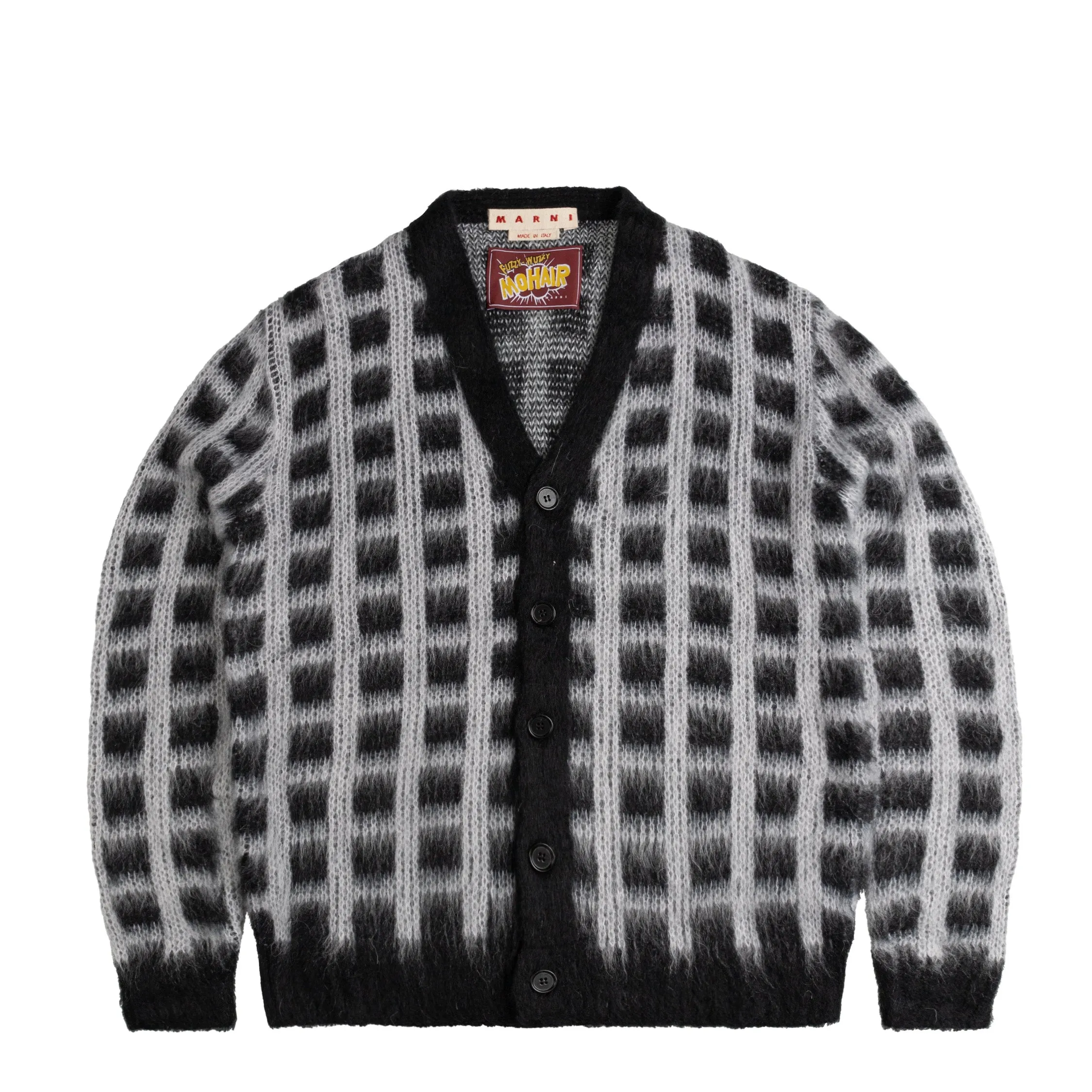 Marni Brushed Check Fuzzy Wuzzy Cardigan sold by Asphalt Gold