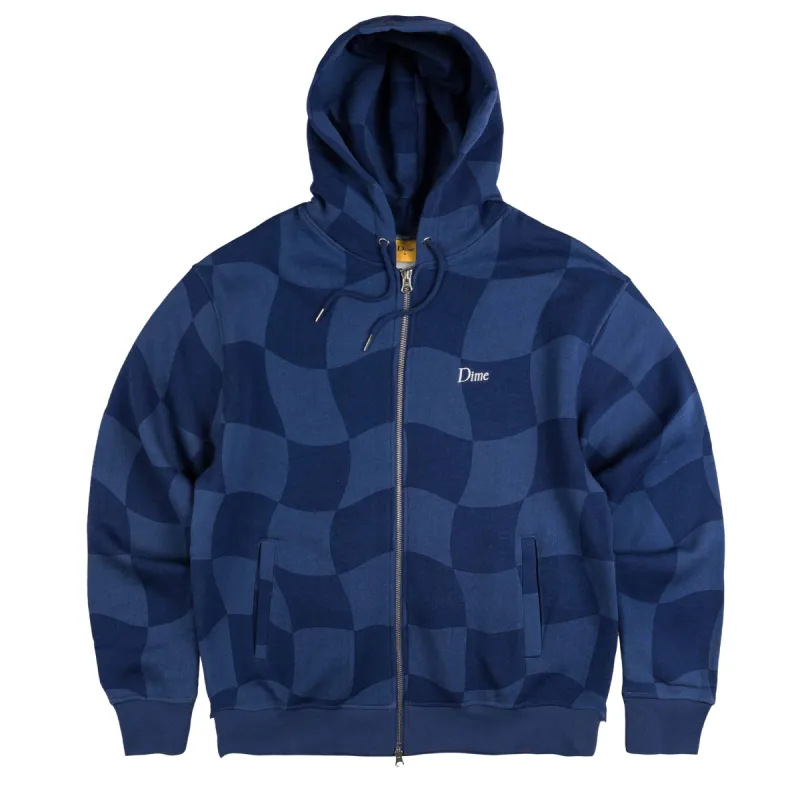 Dime Classic Checkmate Zip Hoodie made by Dime
