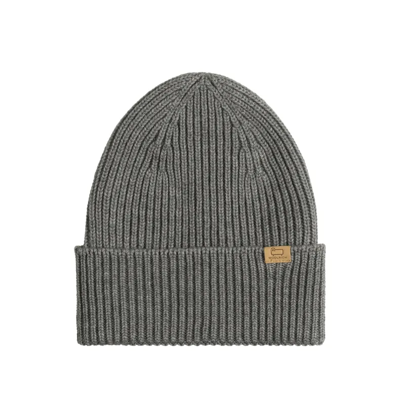 Woolrich Merino Wool Ribbed Beanie sold by Asphalt Gold