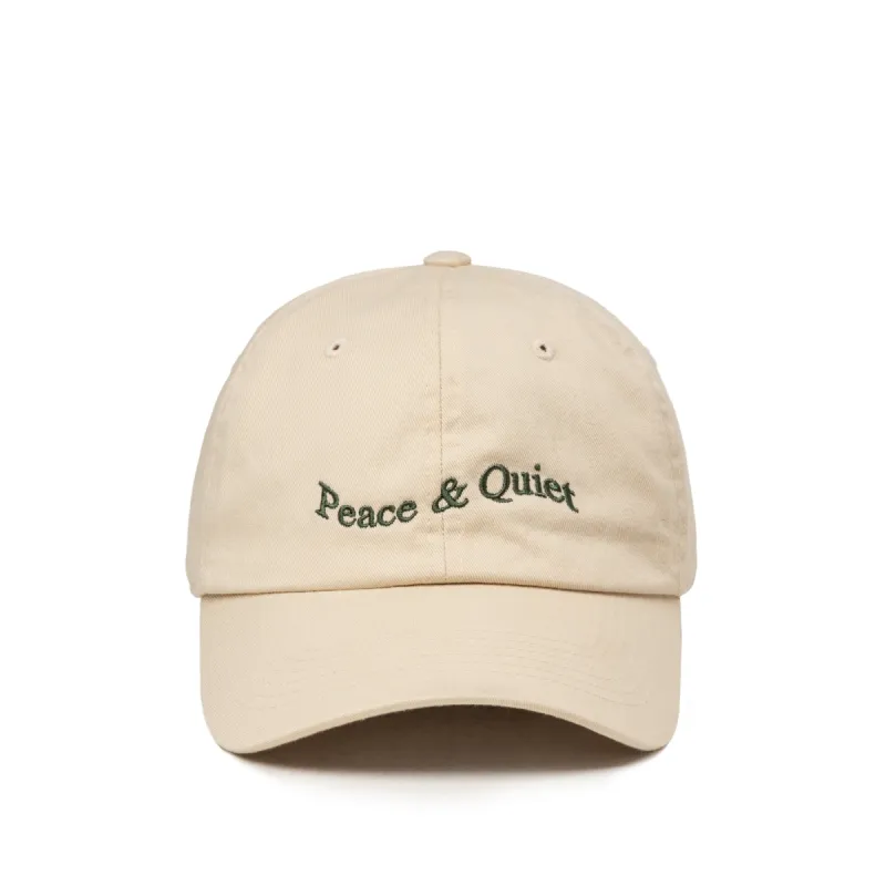 Museum of Peace & Quiet Wordmark Dad Hat sold by Asphalt Gold