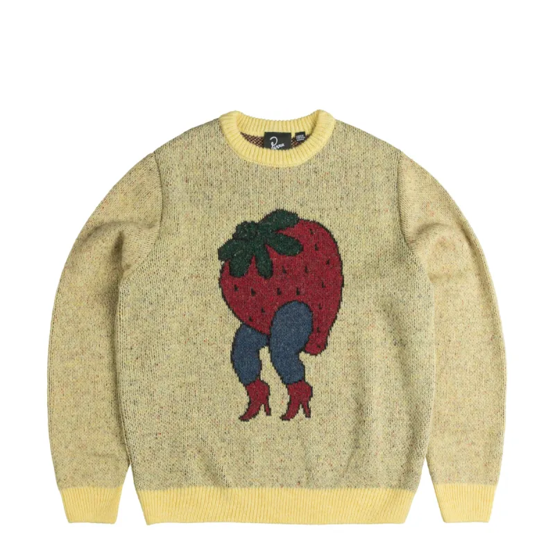 By Parra Stupid Strawberry Knitted Pullover sold by Asphalt Gold