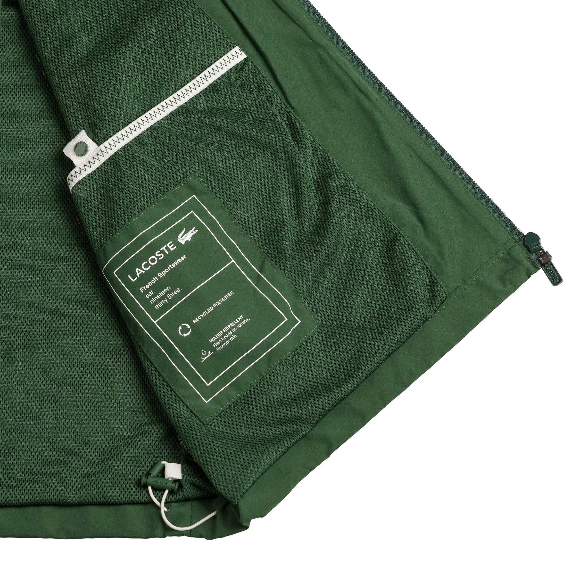 Lacoste Short Water Resistant Sportsuit Jacket sold by Asphalt Gold product image thumbnail 5