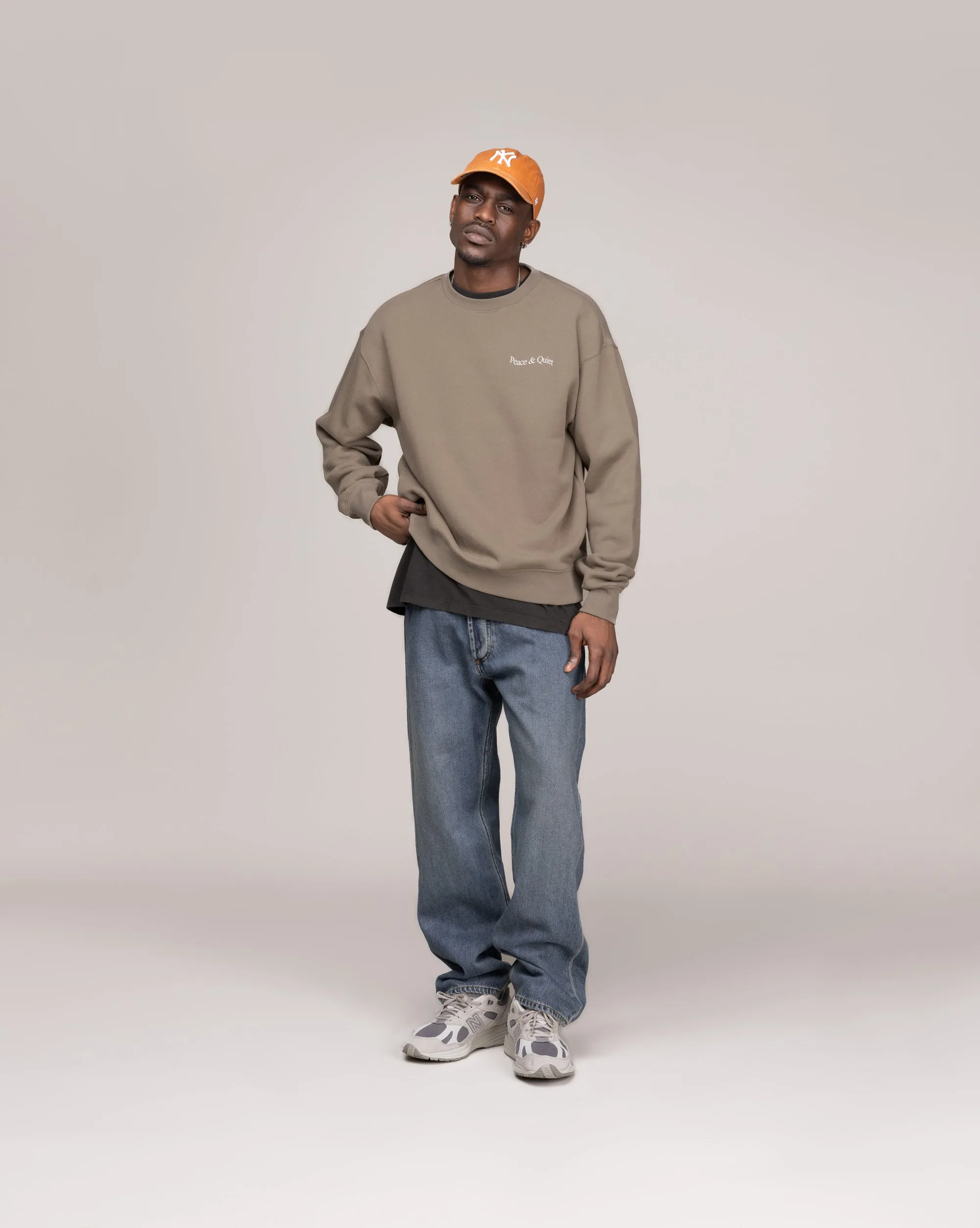 Museum of Peace & Quiet Wordmark Crewneck sold by Asphalt Gold product image thumbnail 2