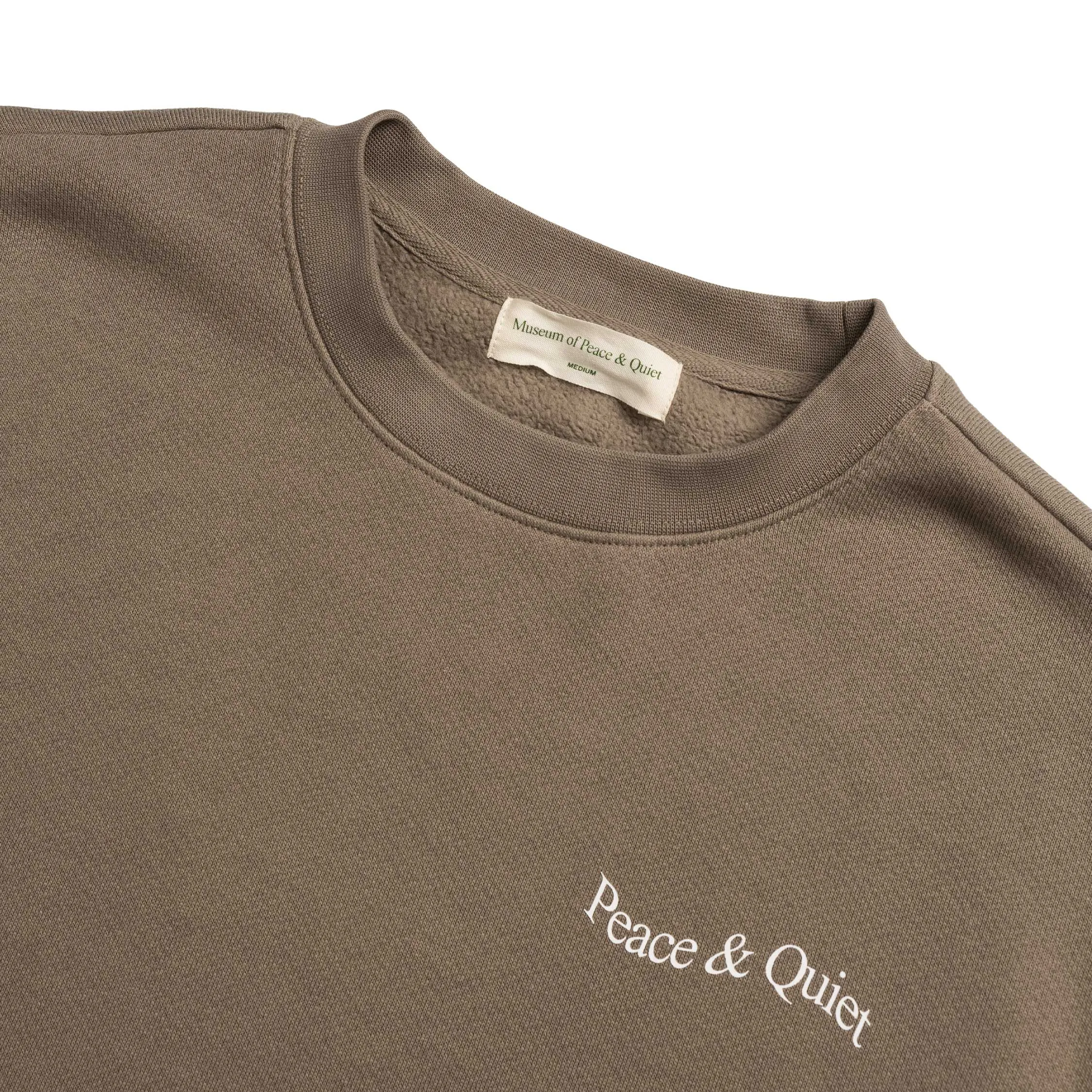 Museum of Peace & Quiet Wordmark Crewneck sold by Asphalt Gold product image thumbnail 4