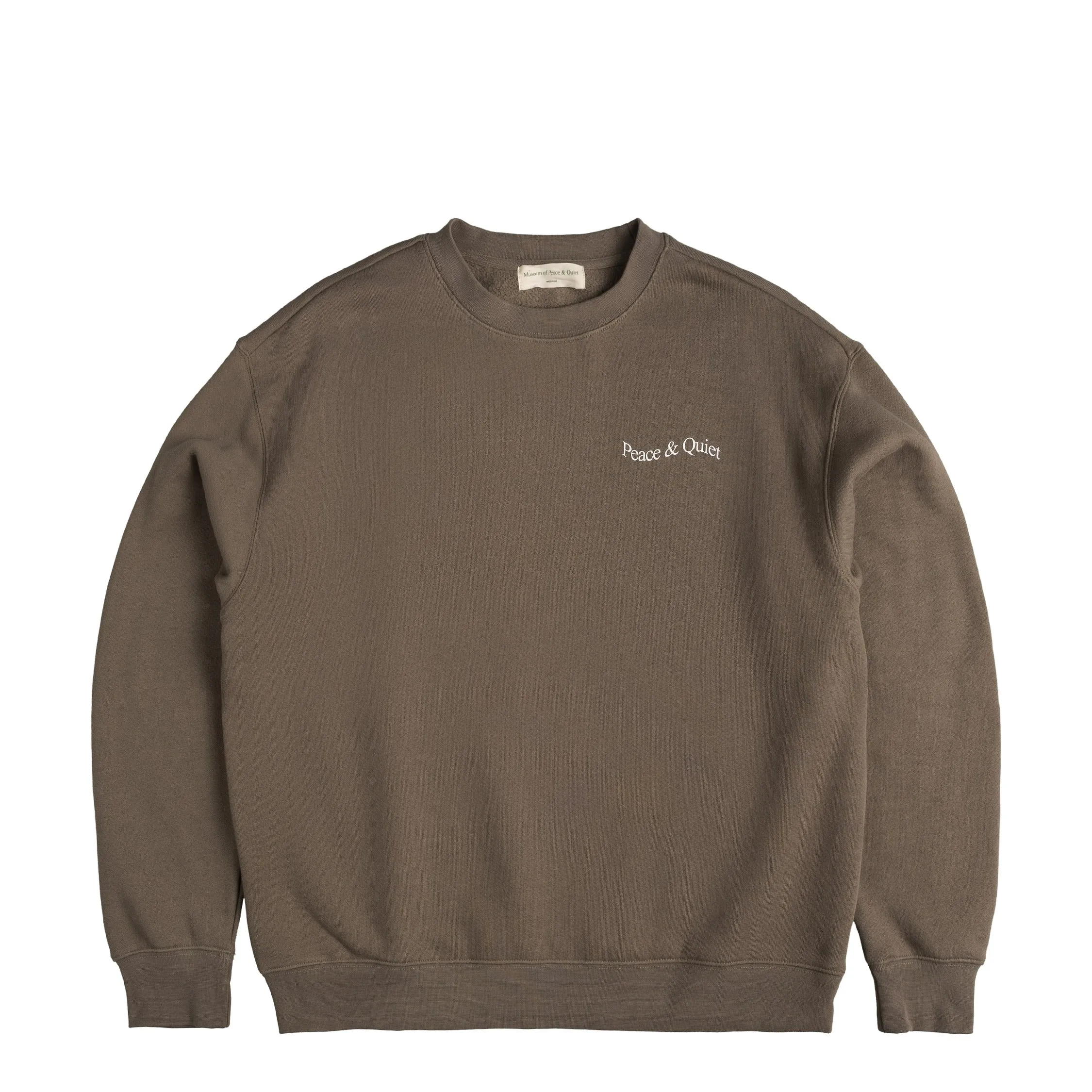 Museum of Peace & Quiet Wordmark Crewneck sold by Asphalt Gold product image thumbnail 3
