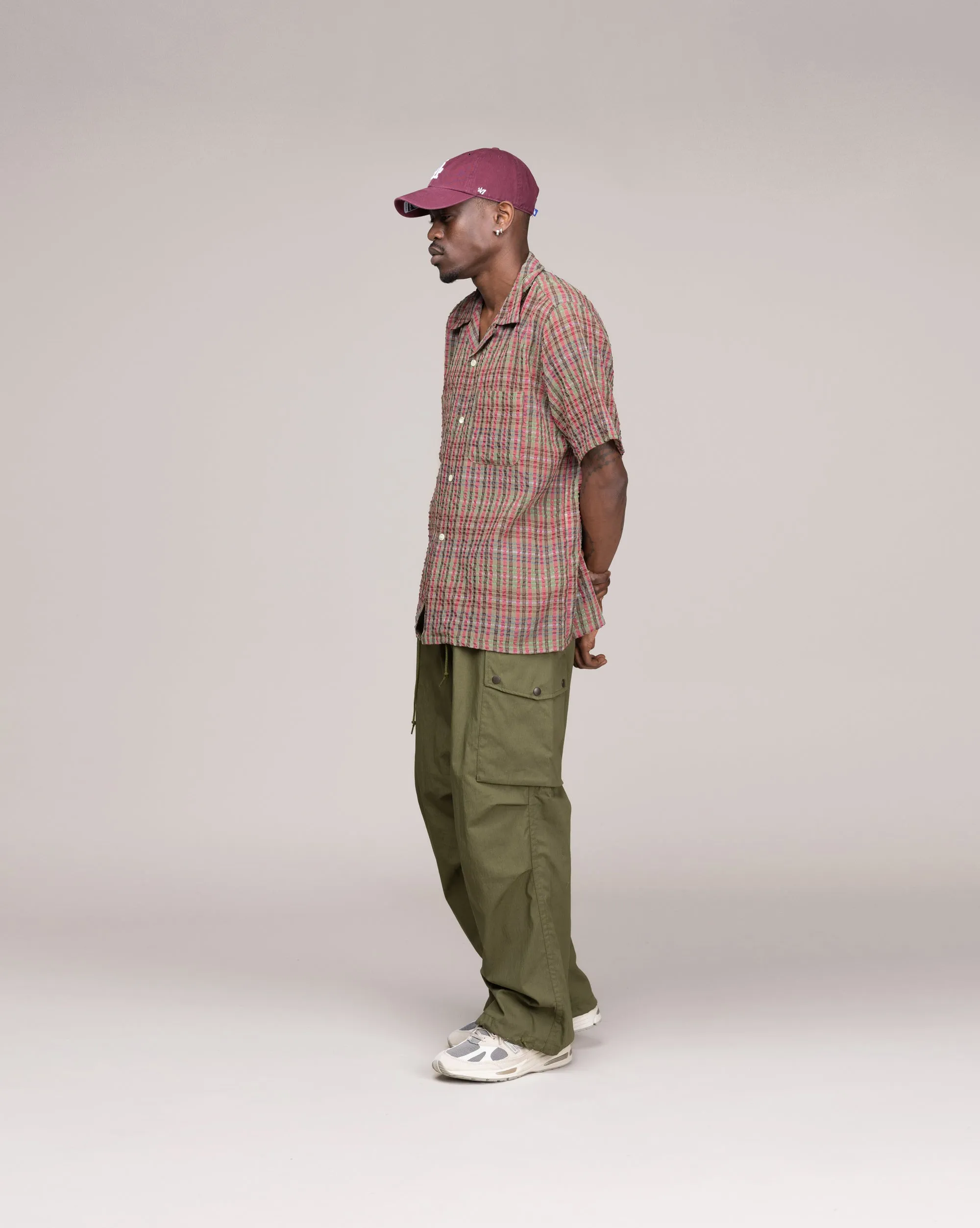 Needles One-Up Shirt - PE/R Chiffon Sucker Plaid sold by Asphalt Gold product image thumbnail 2