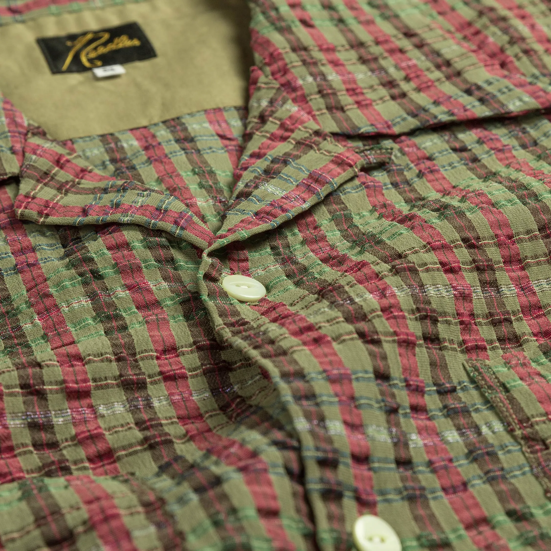 Needles One-Up Shirt - PE/R Chiffon Sucker Plaid sold by Asphalt Gold product image thumbnail 4