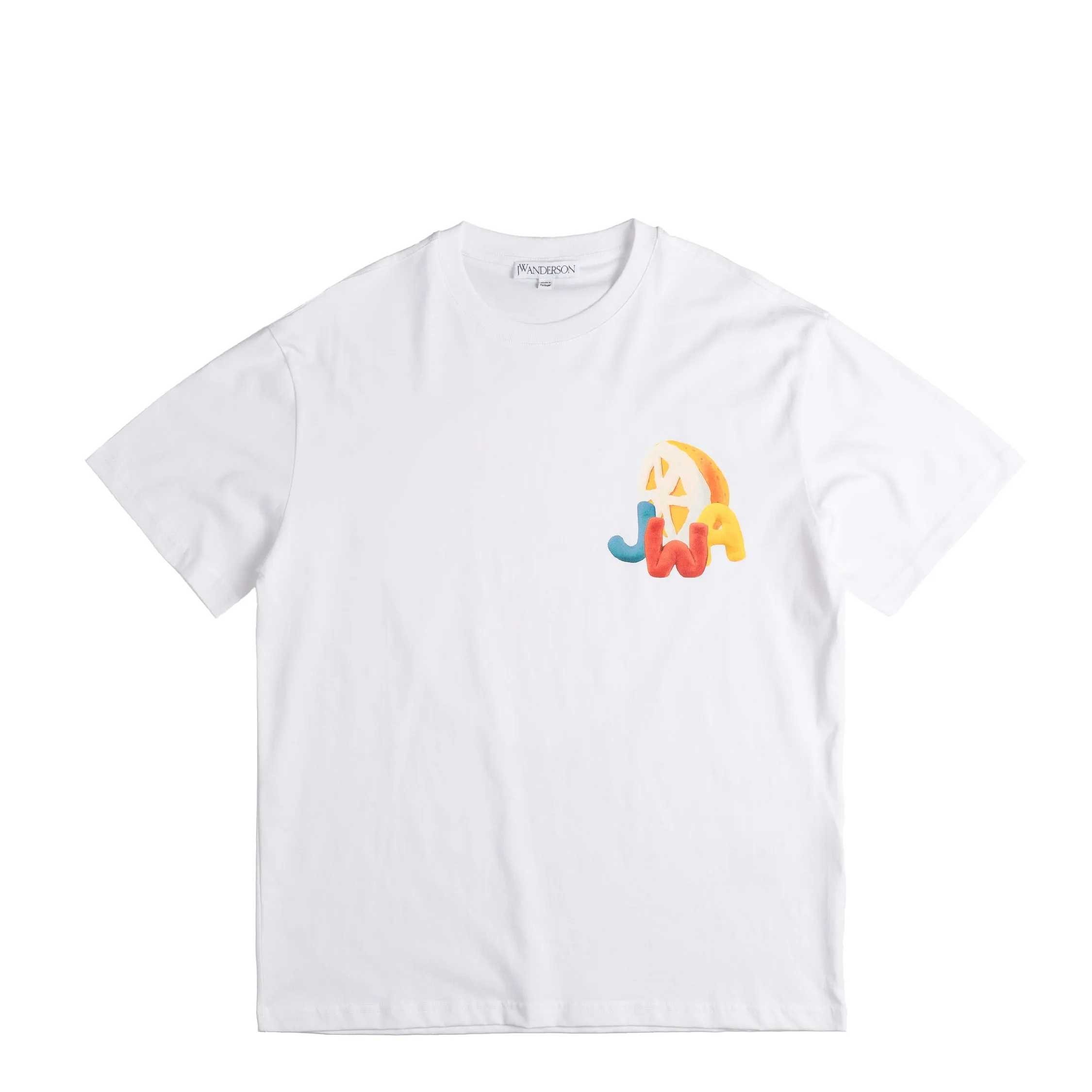 JW Anderson Orange Print T-Shirt sold by Asphalt Gold