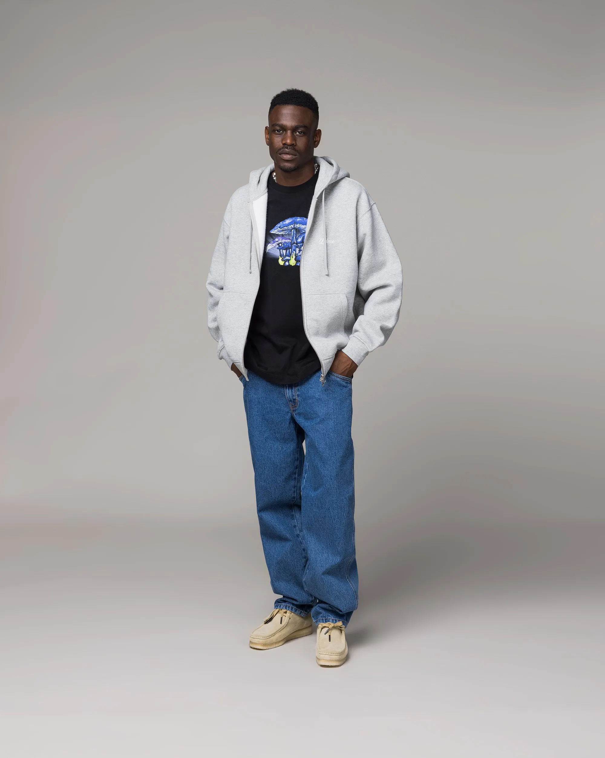 Dime Cursive Zip Hoodie sold by Asphalt Gold product image thumbnail 2