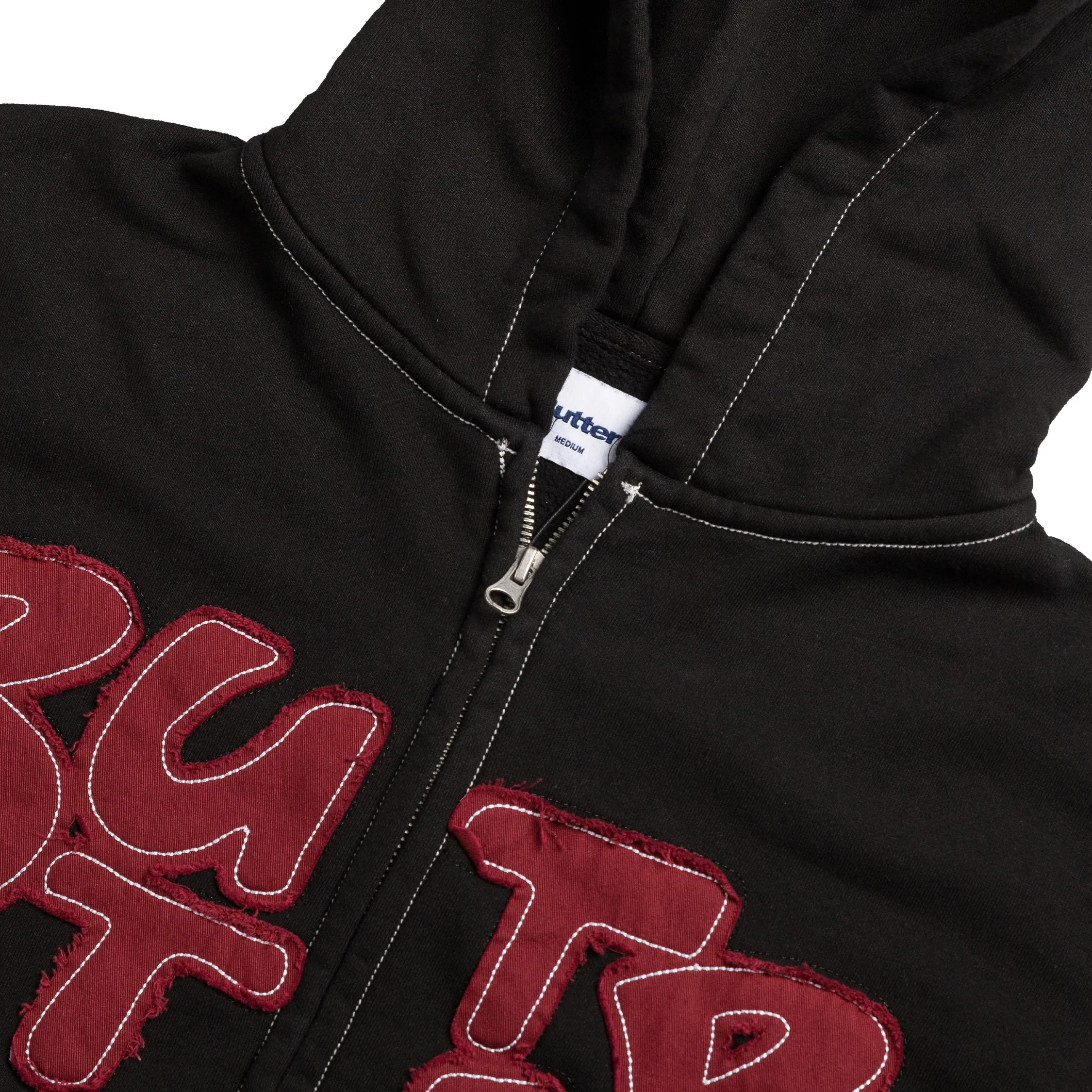 Butter Goods Fabric Applique Zip-Thru Hoodie sold by Asphalt Gold product image thumbnail 2