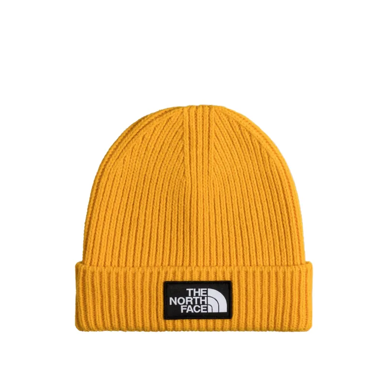 The North Face Logo Box Cuff Beanie sold by Asphalt Gold