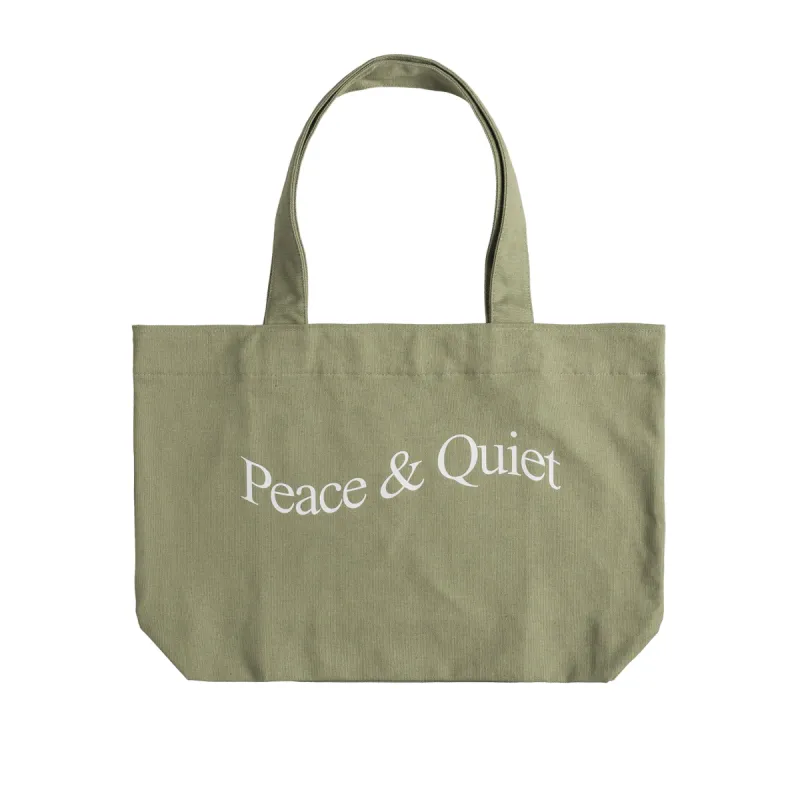 Museum of Peace & Quiet Wordmark Tote Bag sold by Asphalt Gold