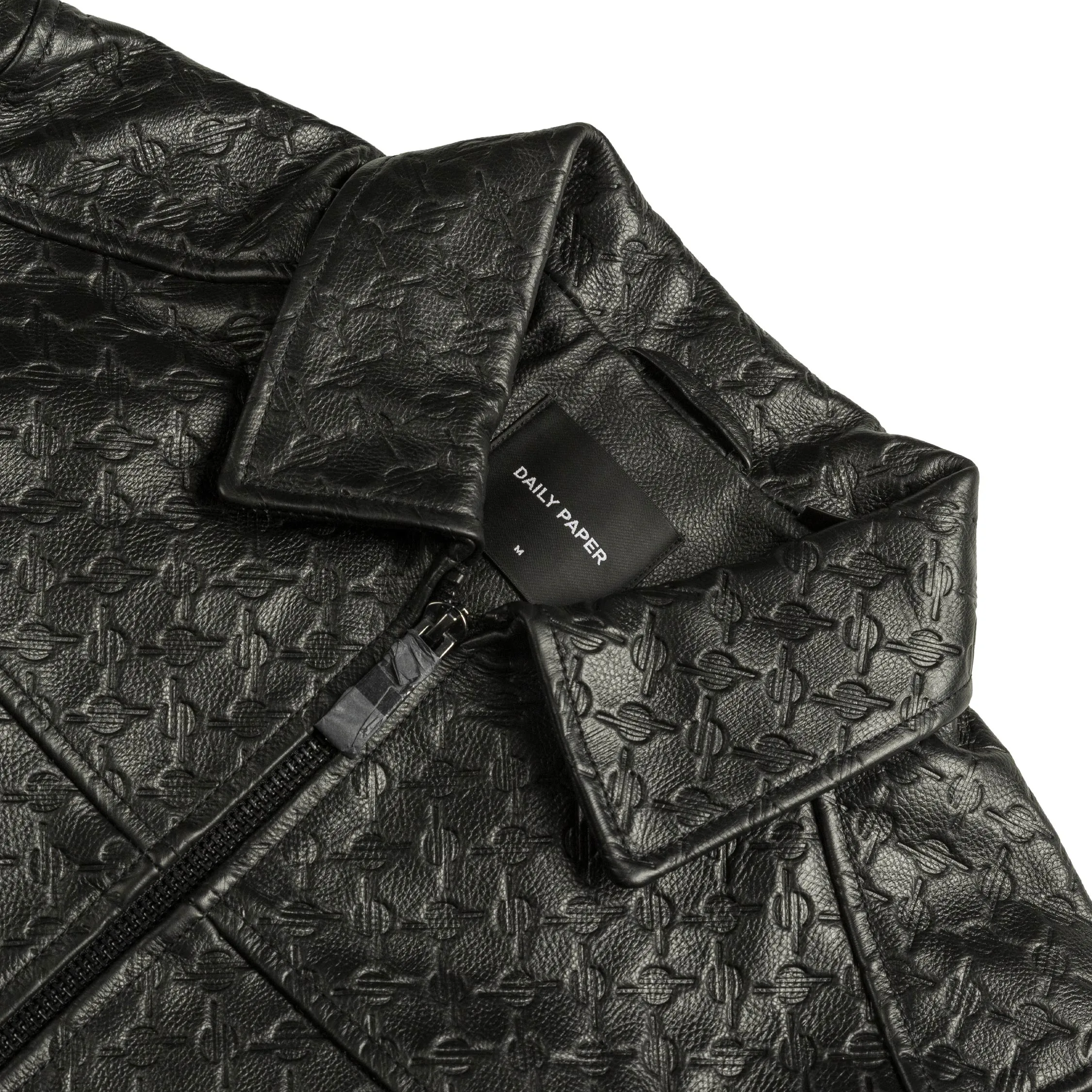 Daily Paper Silence Monogram Leather Jacket sold by Asphalt Gold product image thumbnail 3