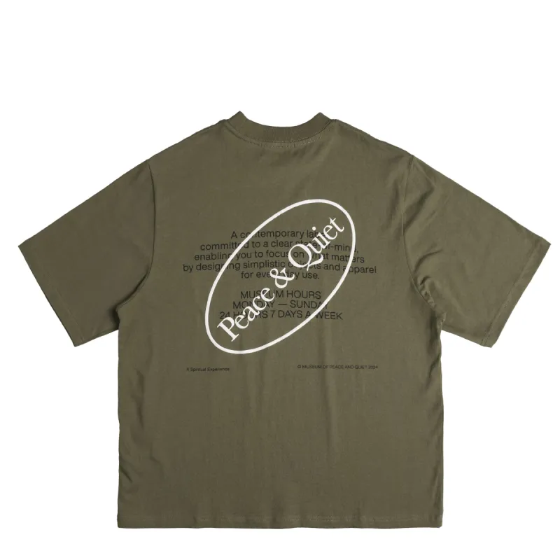 Museum of Peace & Quiet Museum Hours T-Shirt sold by Asphalt Gold