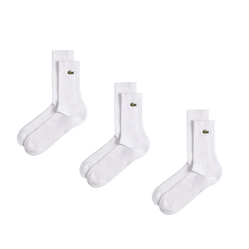Lacoste High Cut Socks 3-Pack sold by Asphalt Gold