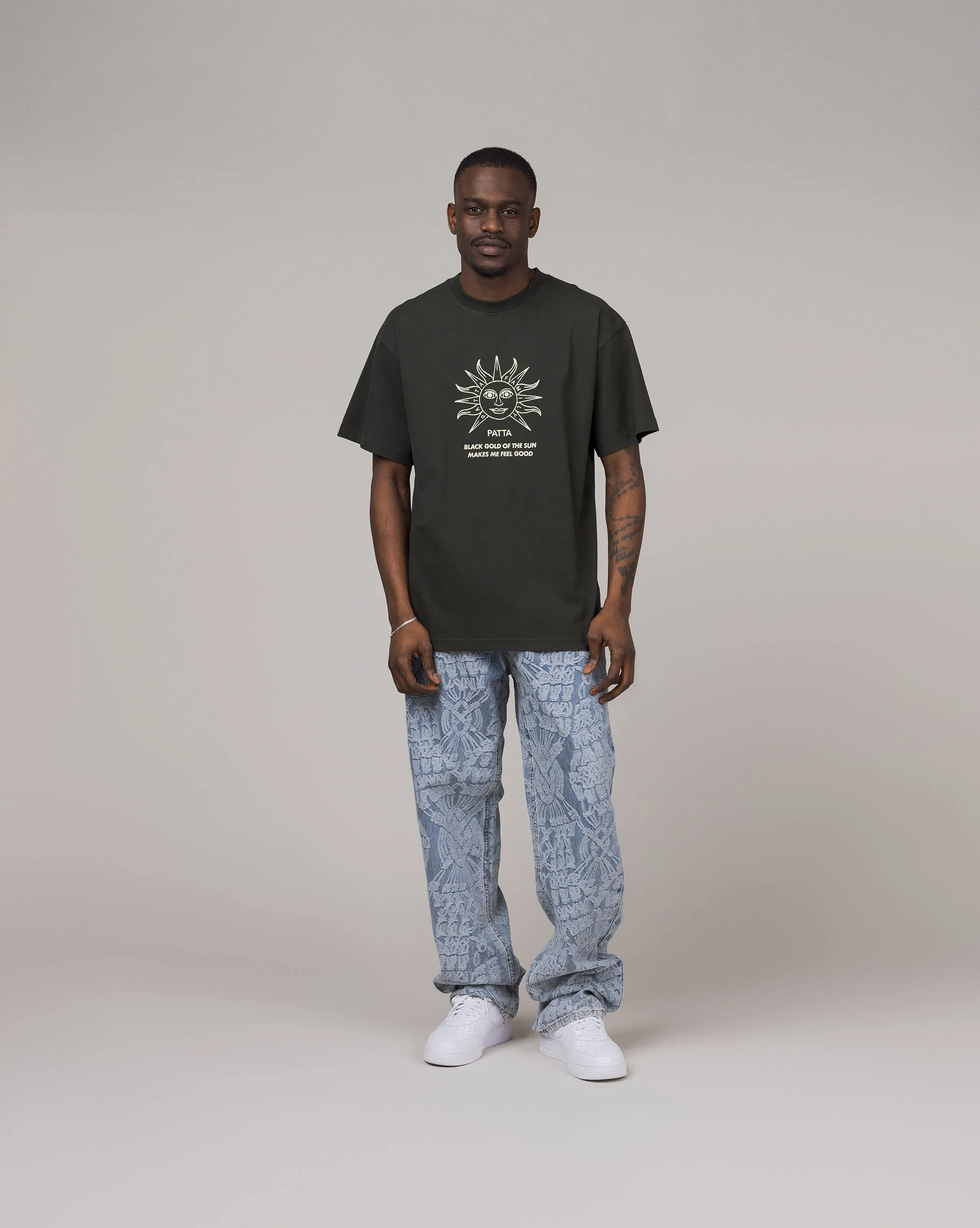 Patta Black Gold Sun T-Shirt sold by Asphalt Gold product image thumbnail 2