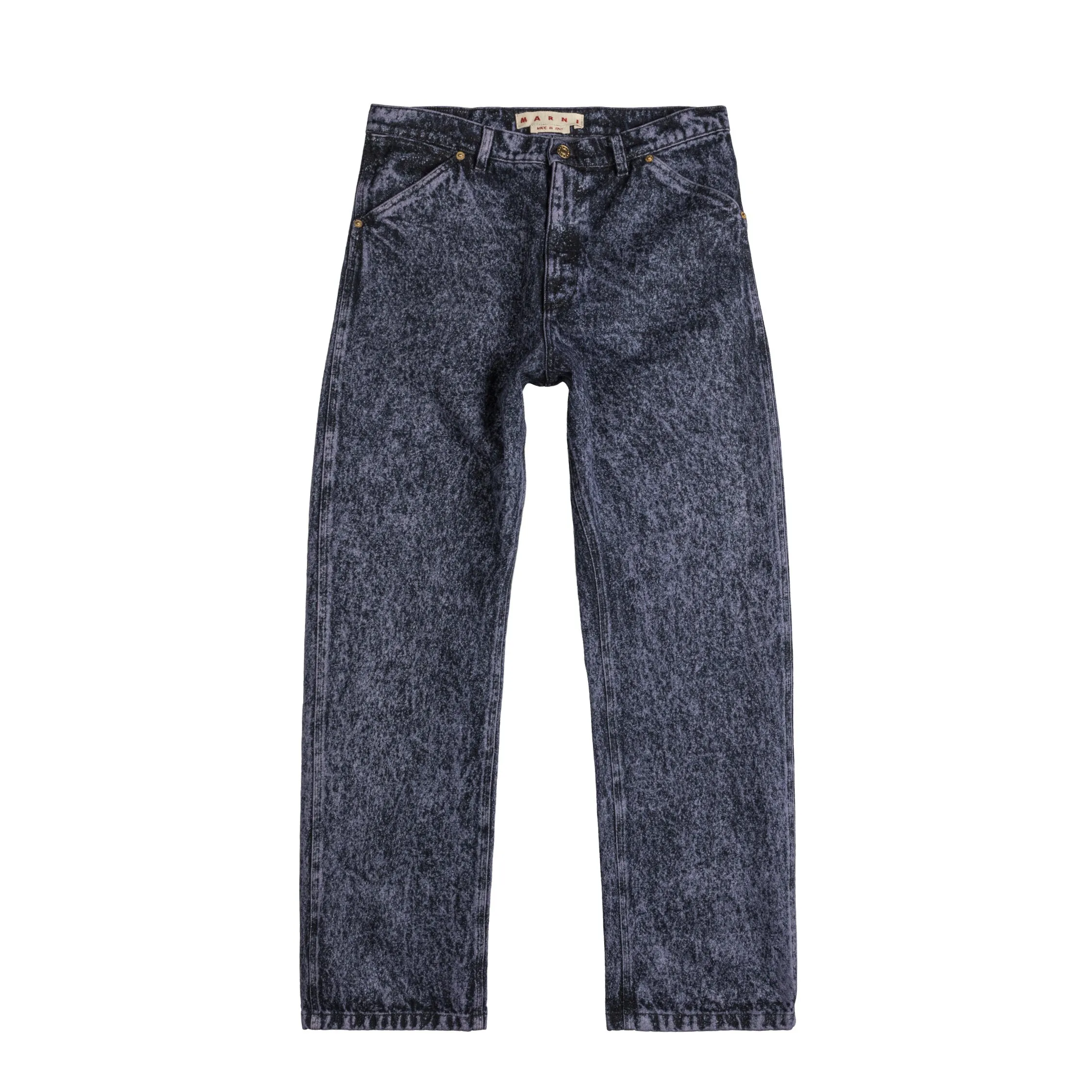 Marni Marble-Dyed Denim Jeans sold by Asphalt Gold