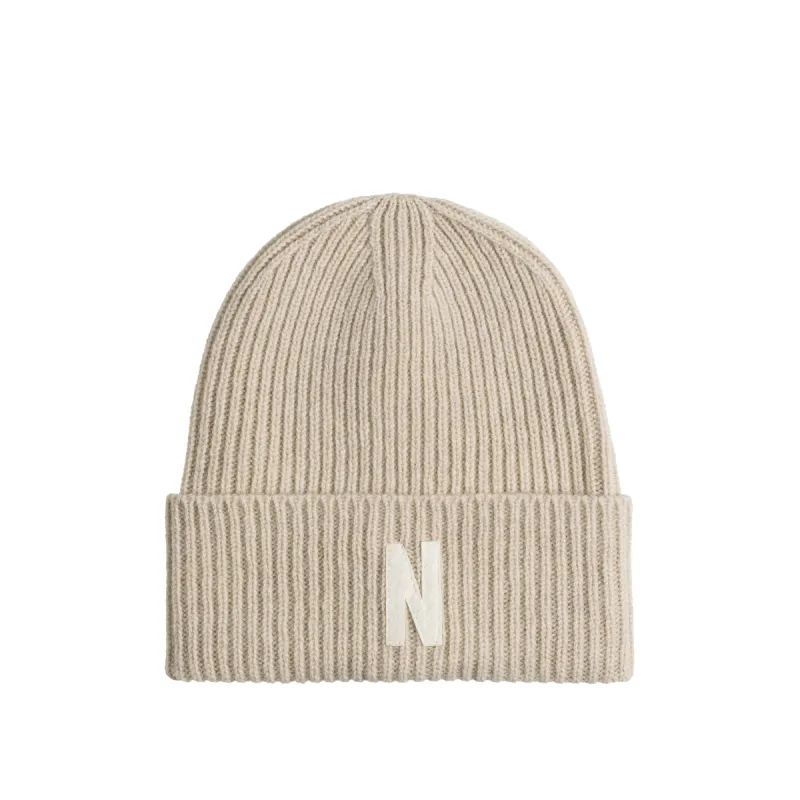 Norse Projects Merino Lambswool Rib Beanie sold by Asphalt Gold