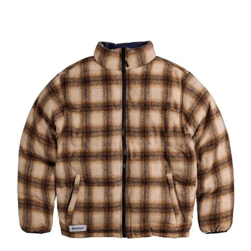 Butter Goods Reversible Plaid Puffer Jacket sold by Asphalt Gold