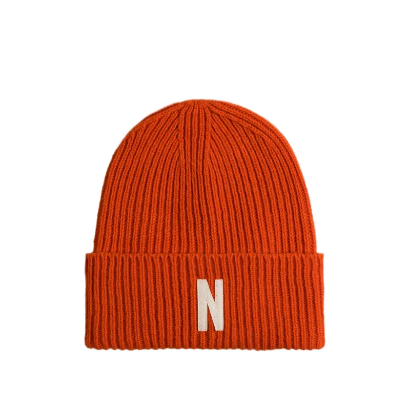 Norse Projects Merino Lambswool Rib Beanie sold by Asphalt Gold
