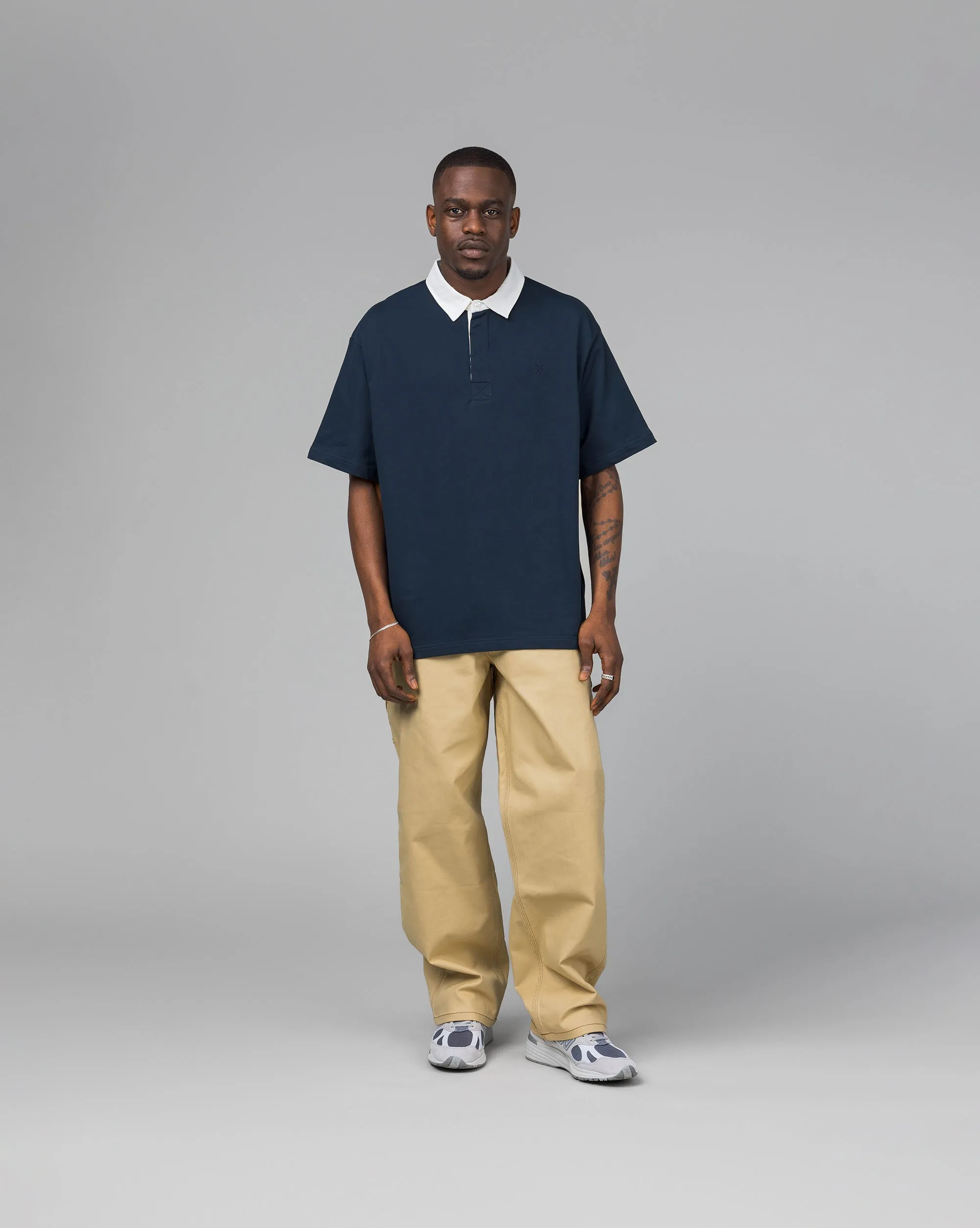 Daily Paper Shield Polo T-Shirt sold by Asphalt Gold product image thumbnail 2