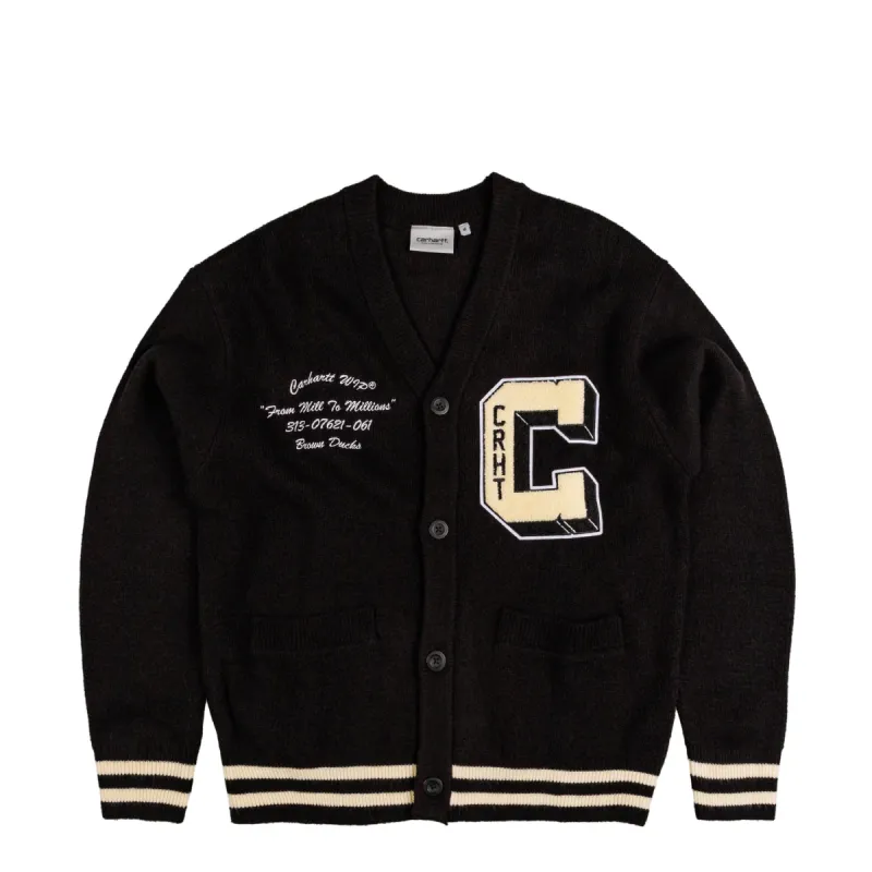 Carhartt WIP Brown Ducks Cardigan sold by Asphalt Gold