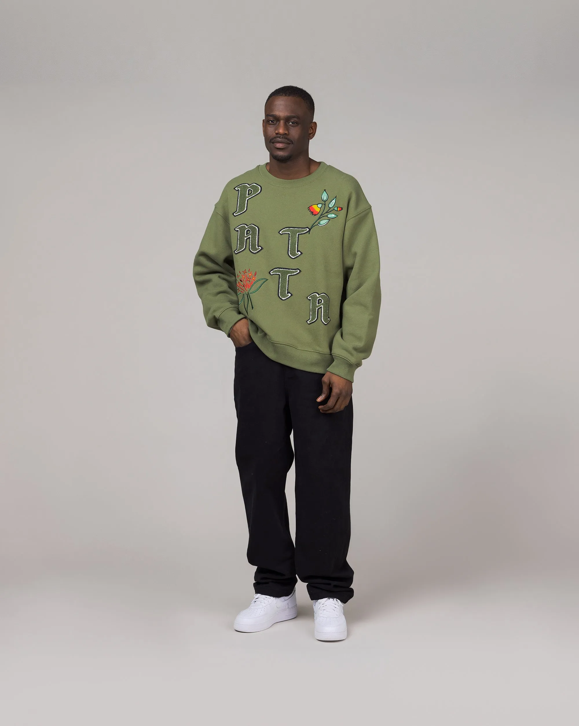 Patta Flowers Crewneck Sweater sold by Asphalt Gold product image thumbnail 2