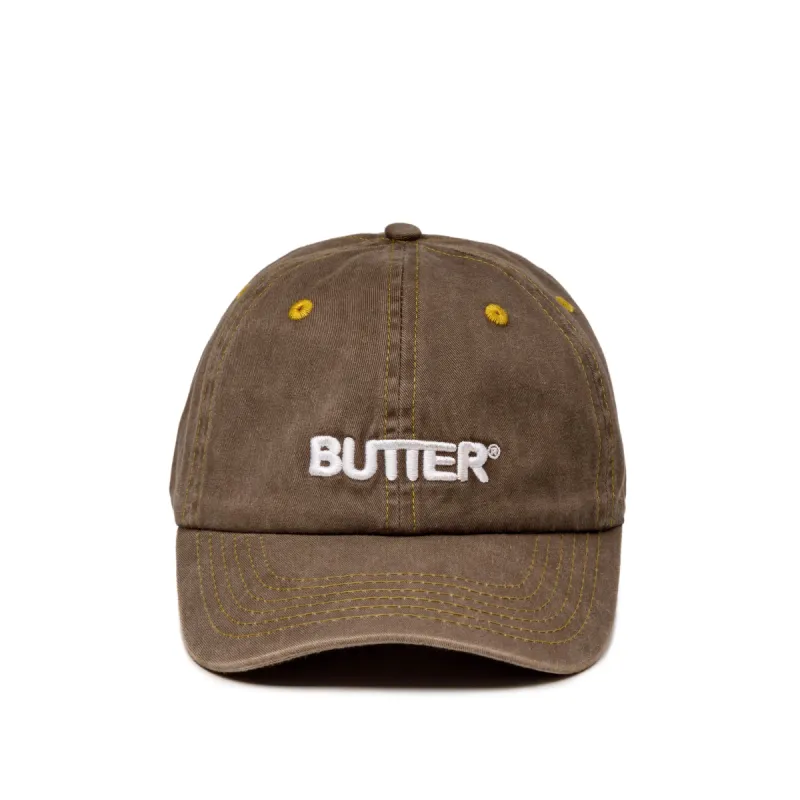 Butter Goods	Rounded Logo 6 Panel Cap sold by Asphalt Gold