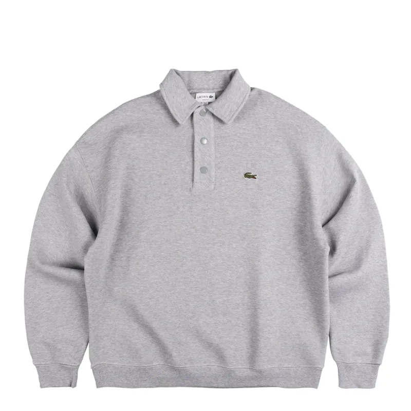 Lacoste Loose Fit Polo Collar Sweatshirt sold by Asphalt Gold
