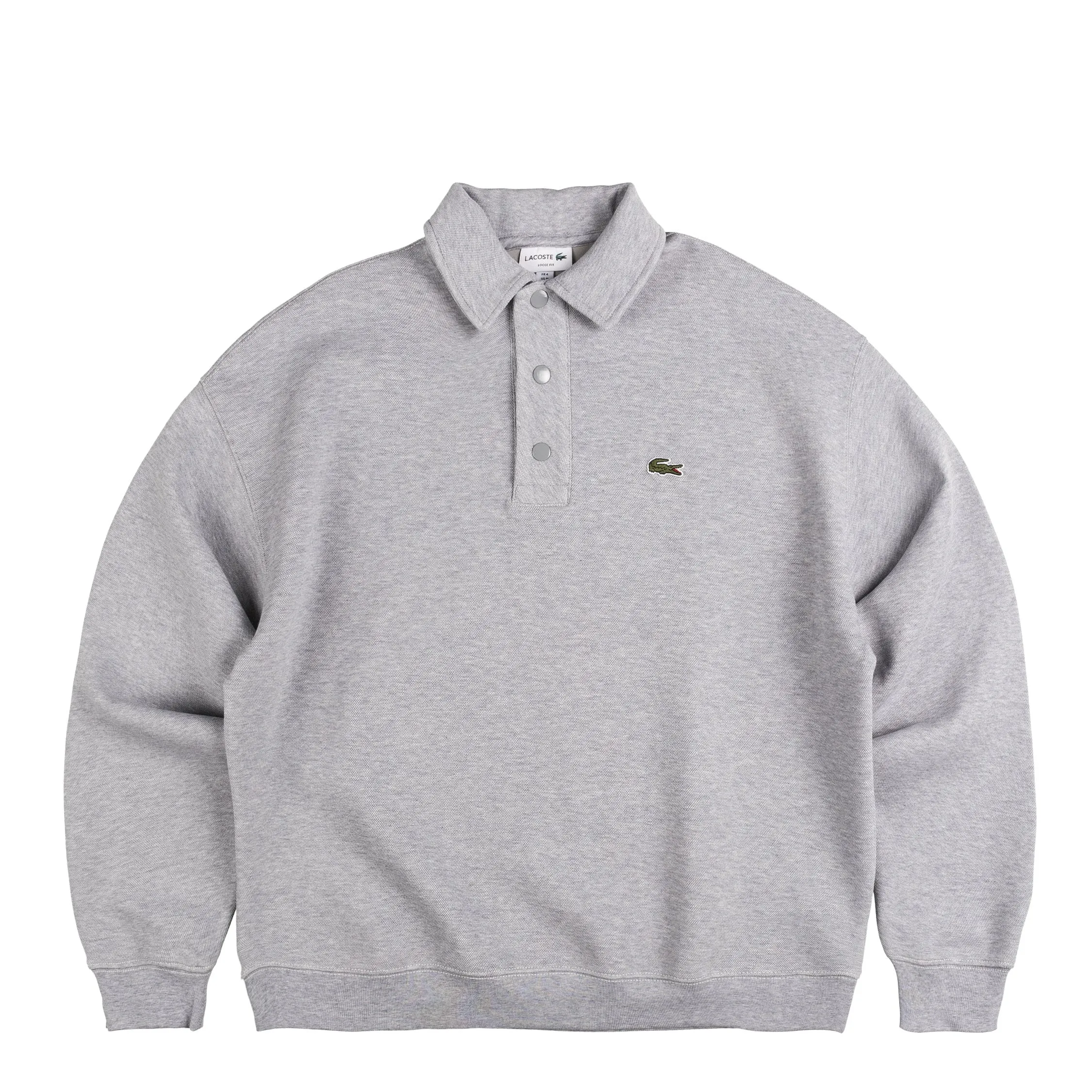 Lacoste Loose Fit Polo Collar Sweatshirt sold by Asphalt Gold