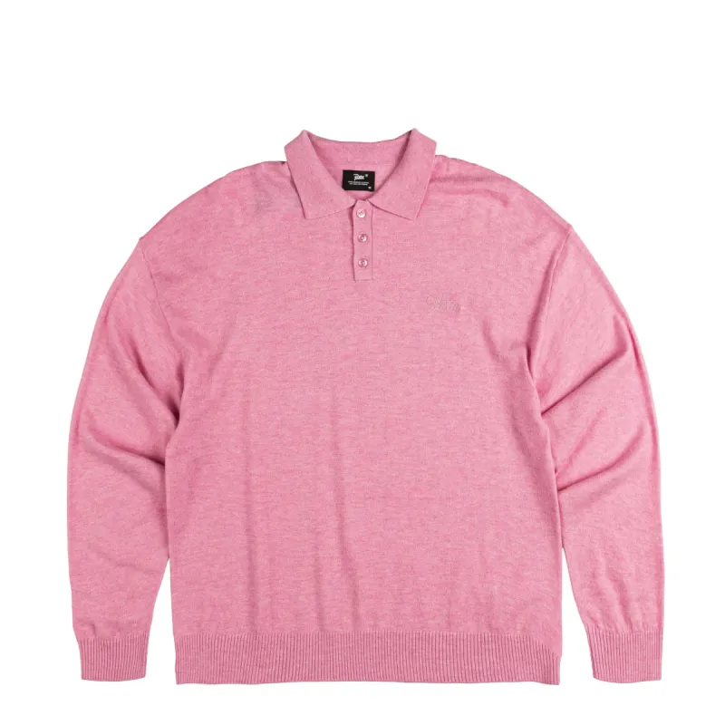 Patta Knitted Wool Longsleeve Polo Shirt sold by Asphalt Gold