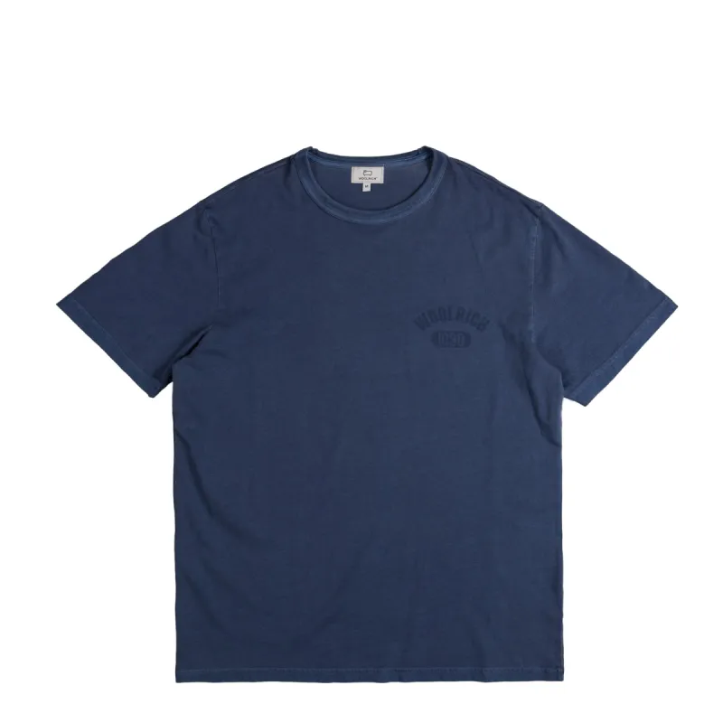Woolrich Garment Dyed Logo T-Shirt sold by Asphalt Gold