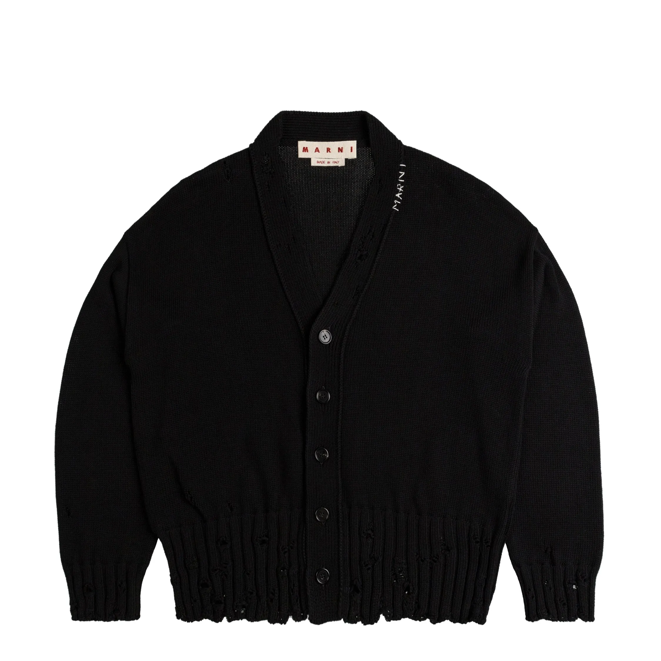 Marni Dishevelled Cotton Cardigan sold by Asphalt Gold