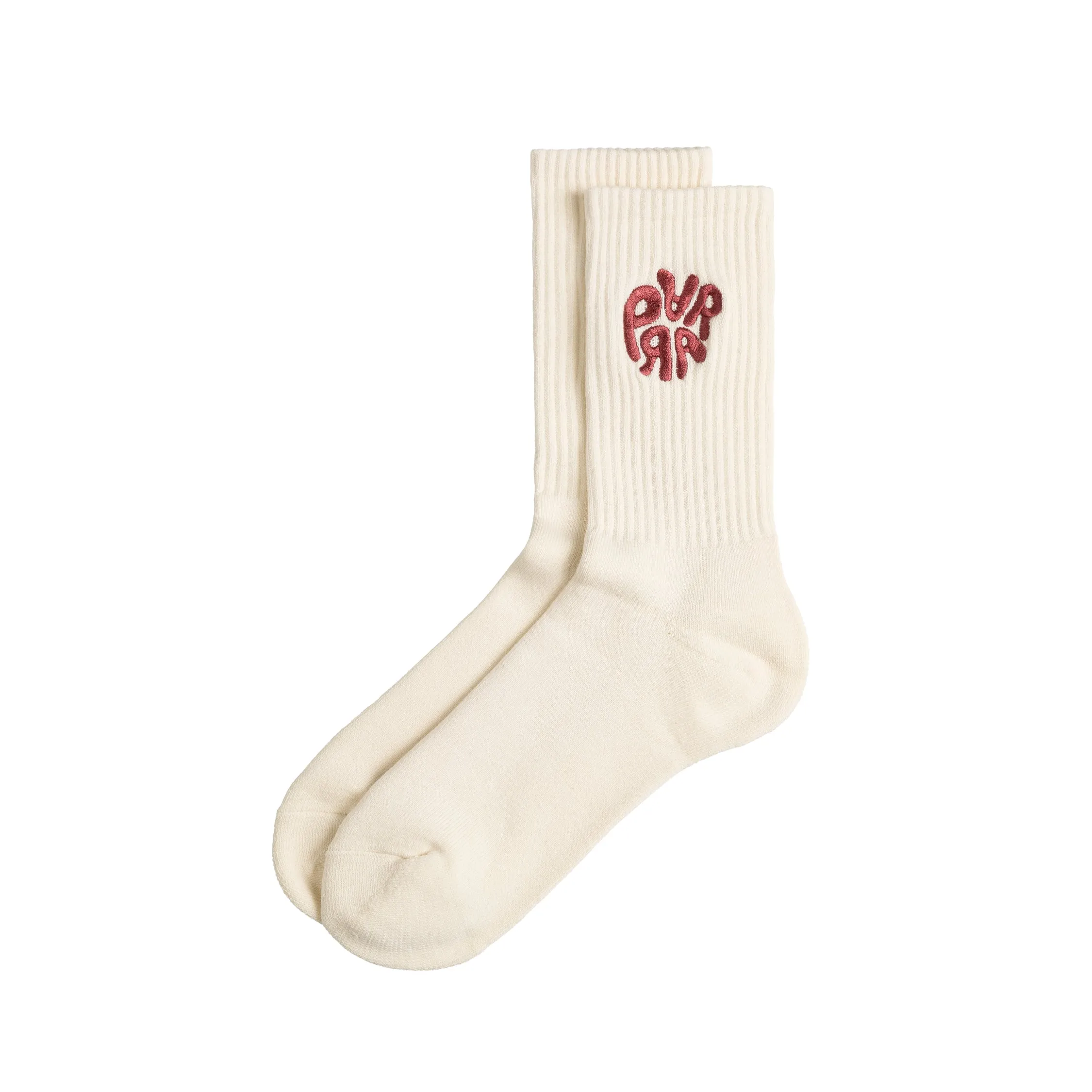 By Parra 1976 Logo Crew Socks sold by Asphalt Gold