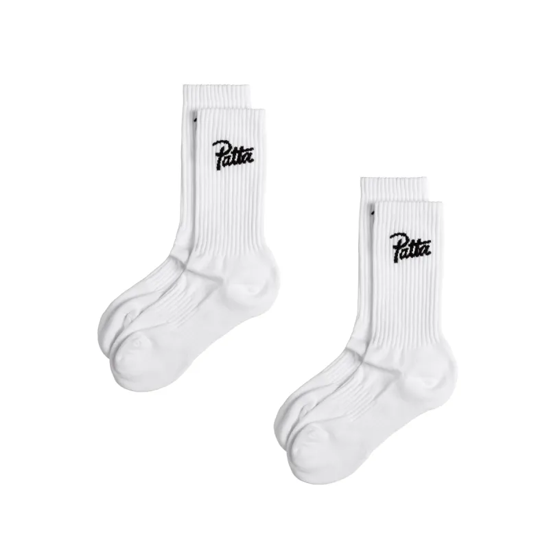 Patta Script Logo Sport Socks 2-Pack sold by Asphalt Gold