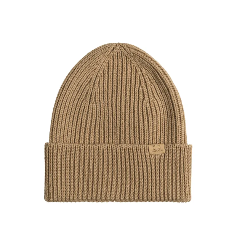 Woolrich Merino Wool Ribbed Beanie sold by Asphalt Gold