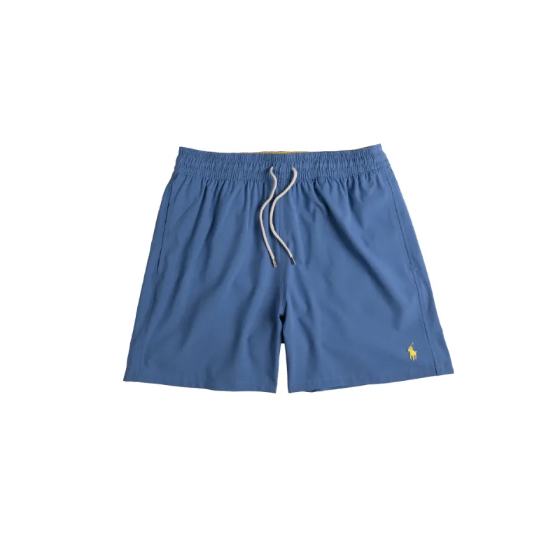 Polo Ralph Lauren Traveler Stretch Classic Swimming Trunk made by Asphalt Gold