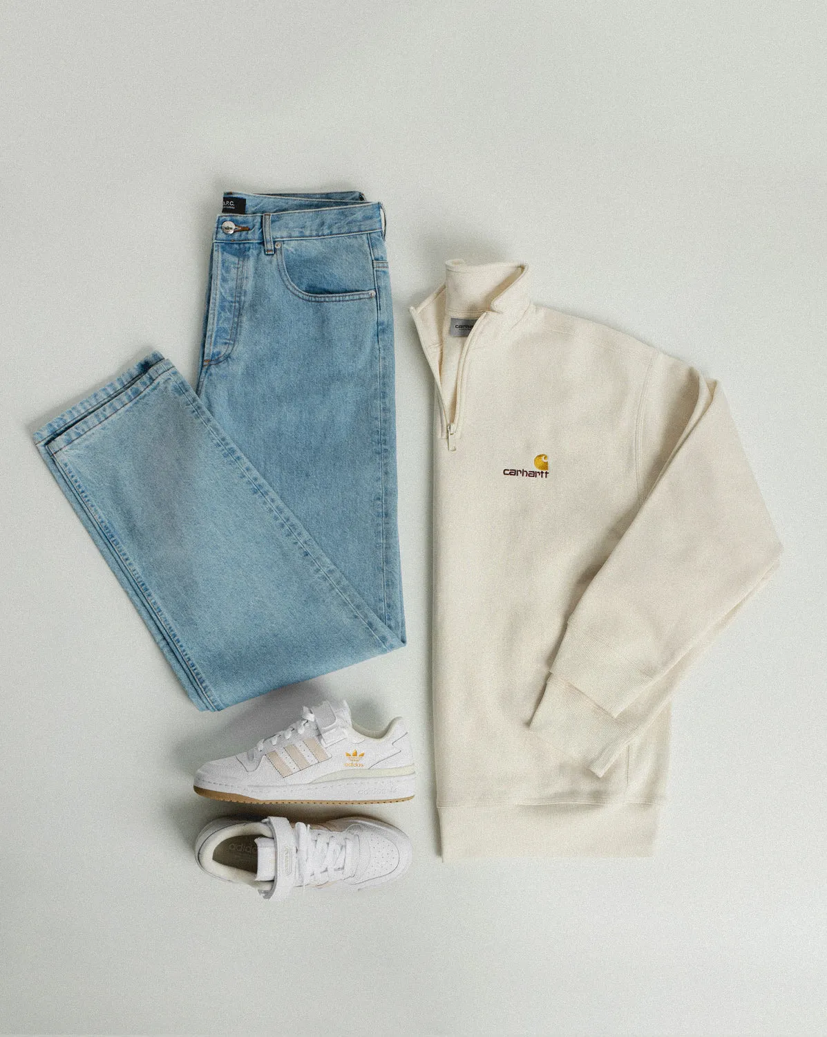 Carhartt WIP American Script Half Zip sold by Asphalt Gold product image thumbnail 3