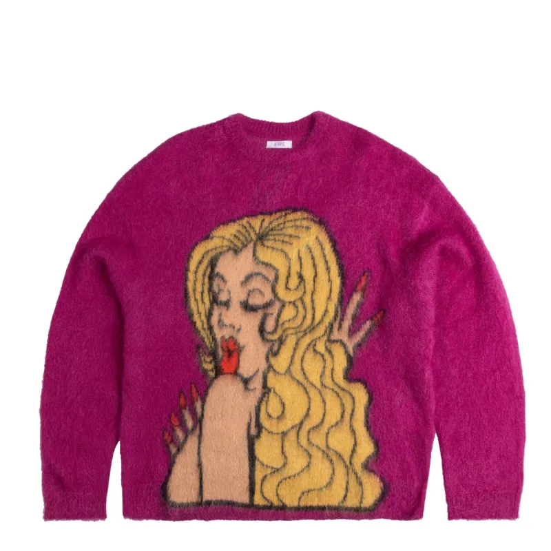 ERL Kiss Mohair Intarsia Sweater sold by Asphalt Gold