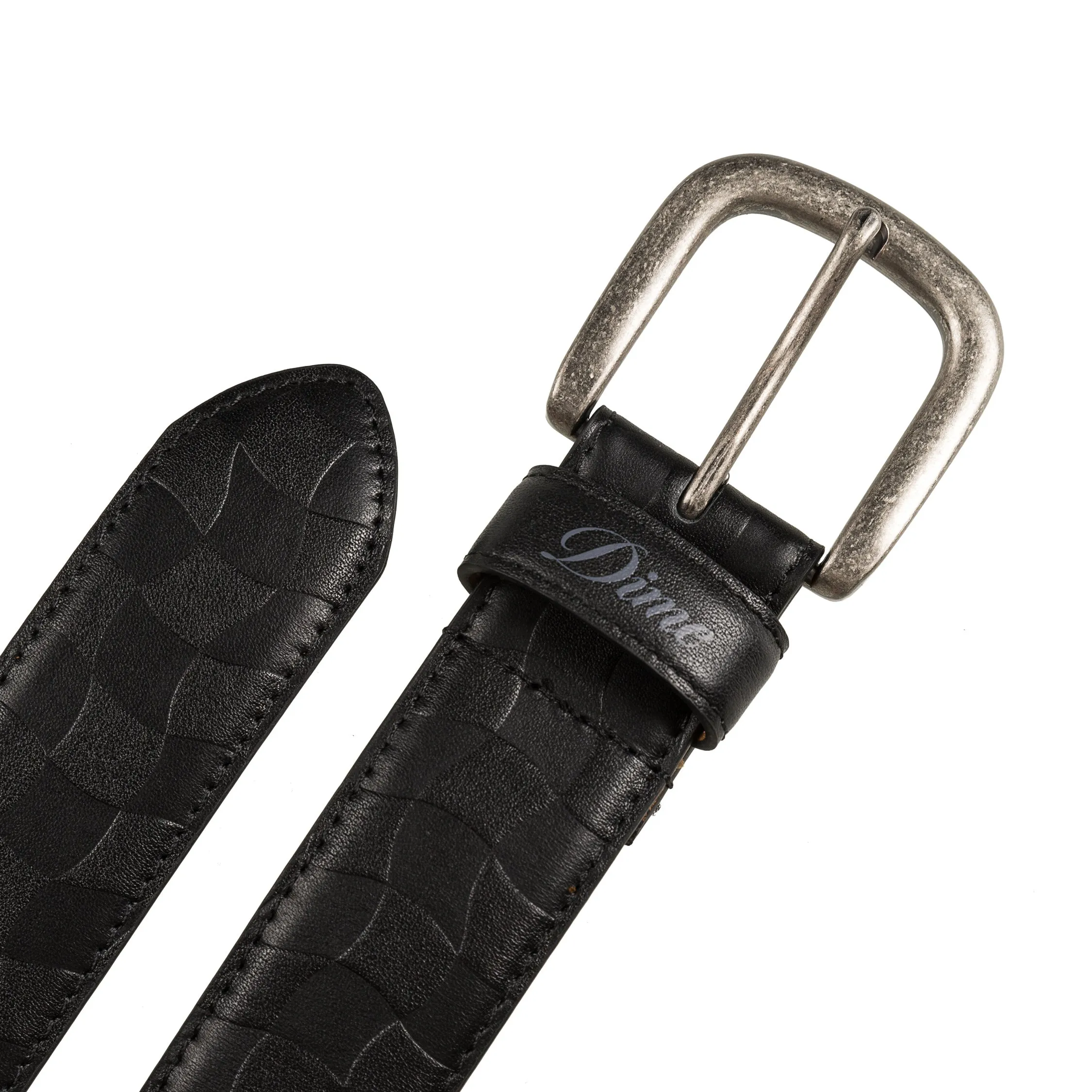 Dime Checkered Leather Belt sold by Asphalt Gold product image thumbnail 2