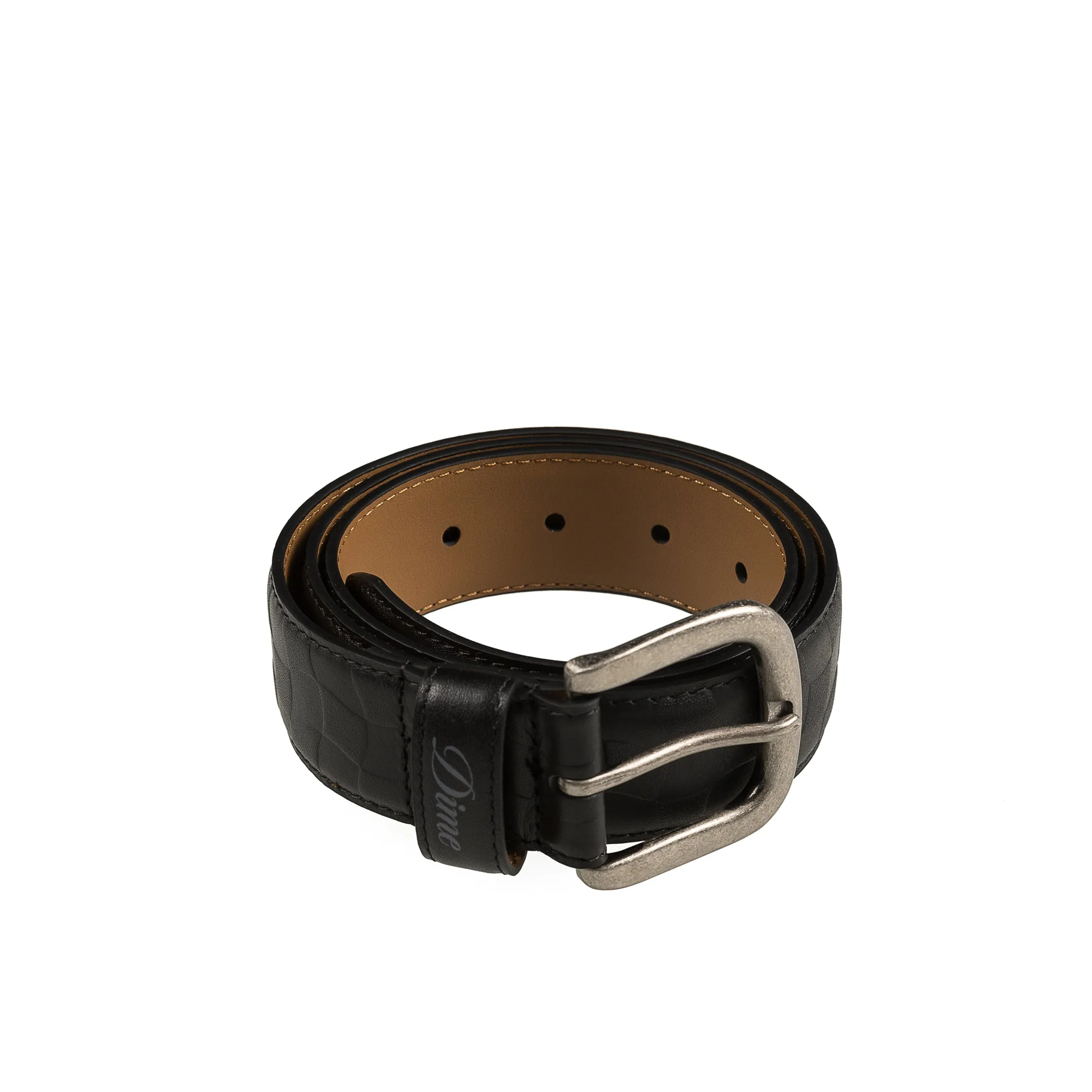 Dime Checkered Leather Belt sold by Asphalt Gold