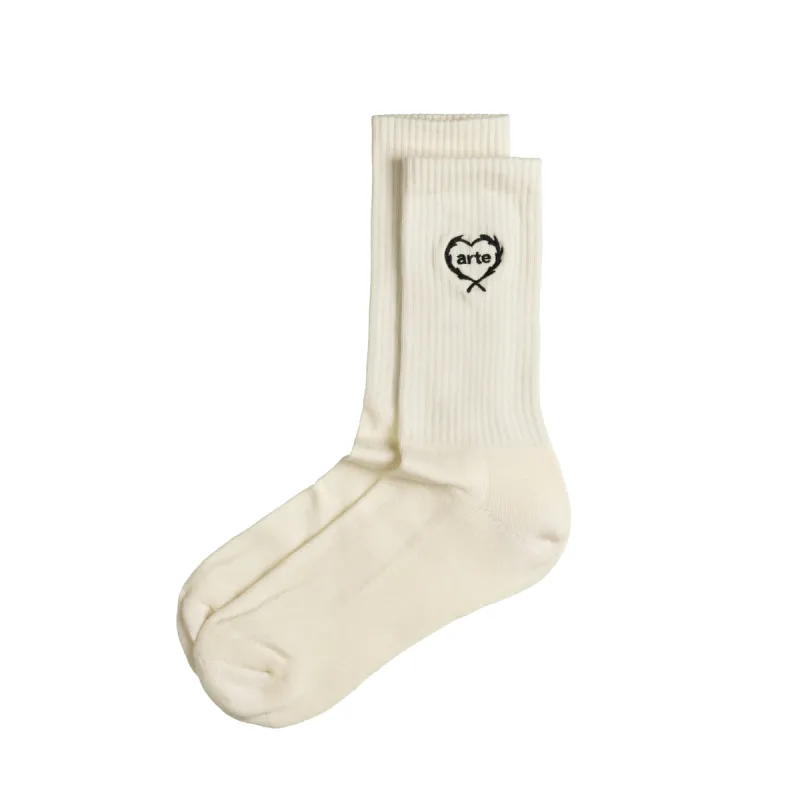 Arte Antwerp Small Heart Socks sold by Asphalt Gold