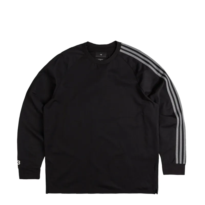 Adidas Y-3 3-Stripes Long Sleeve Tee sold by Asphalt Gold