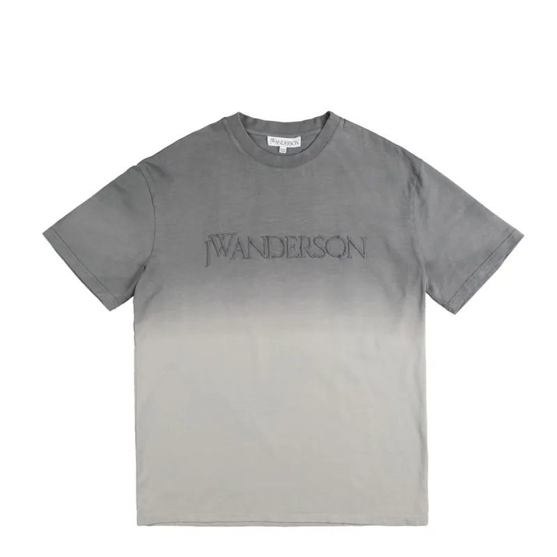 JW Anderson	Logo Embroidery Gradient T-Shirt sold by Asphalt Gold