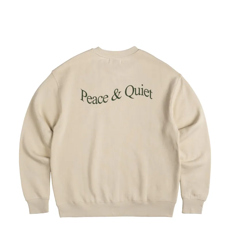 Museum of Peace & Quiet Wordmark Crewneck sold by Asphalt Gold
