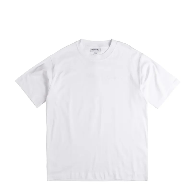 Lacoste Loose Fit Heavy Cotton Embroidery T-Shirt sold by Asphalt Gold