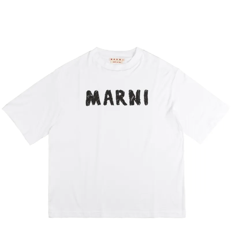 Marni Crayon Logo T-Shirt sold by Asphalt Gold