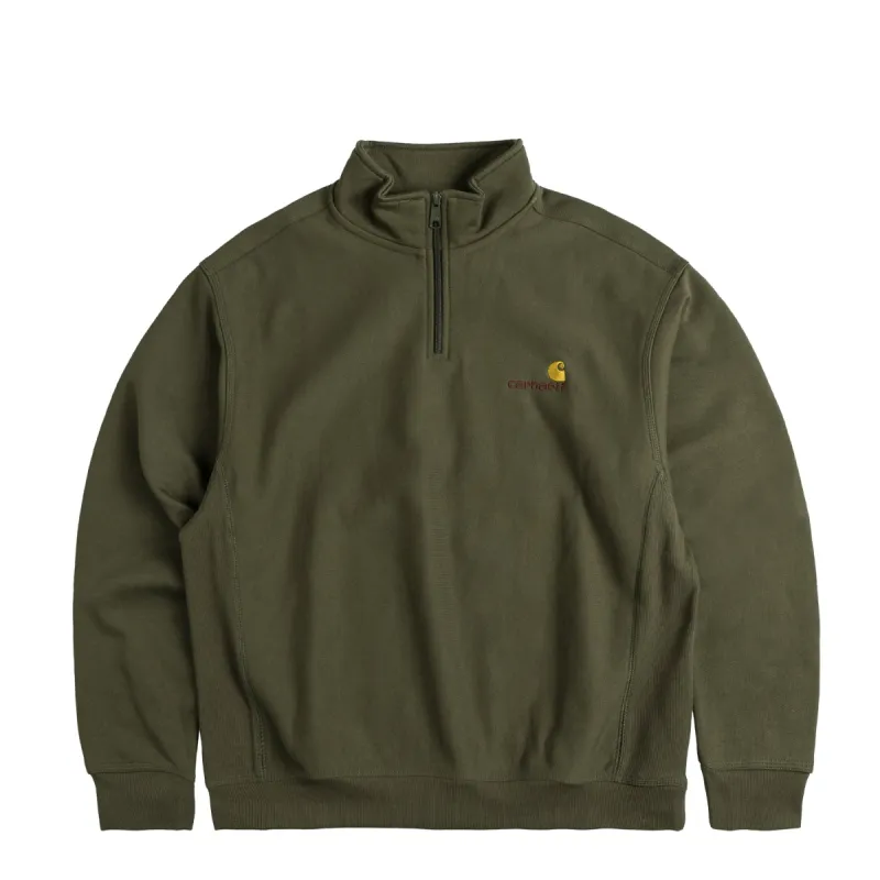 Carhartt WIP Half Zip American Script Sweat sold by Asphalt Gold